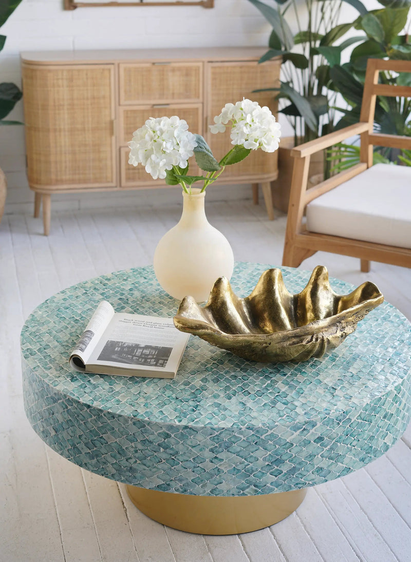 19.7x10.6x5.5" Decorative Shell Bowl by HouseOfZazla