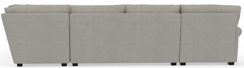 Livingston - Sectional With Comfort Coil Seating, 40" Cocktail Ottoman And Accent Pillows Included by Unique Piece Furniture