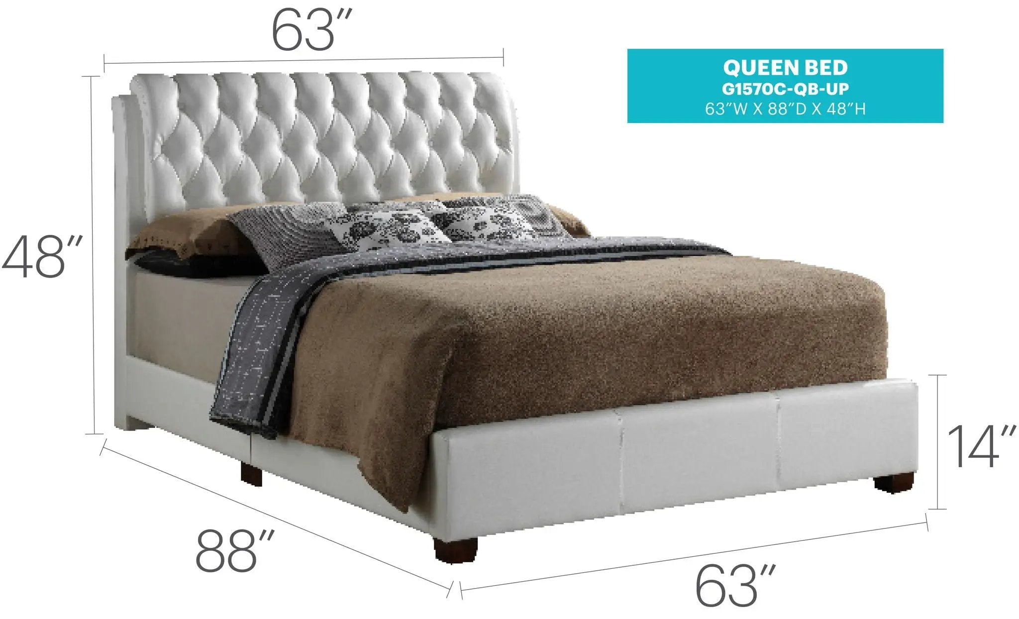 Tufted Upholstered Bed by HouseOfZazla