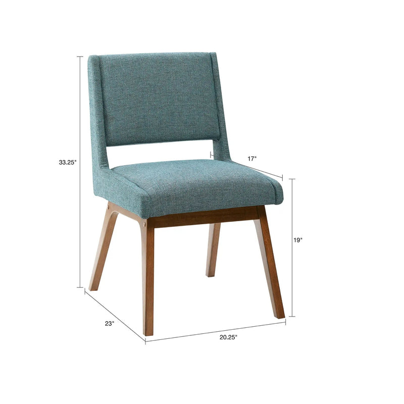 Dining Chair With Upholstered Seat And Back (Set of 2) - Blue by Unique Piece Furniture