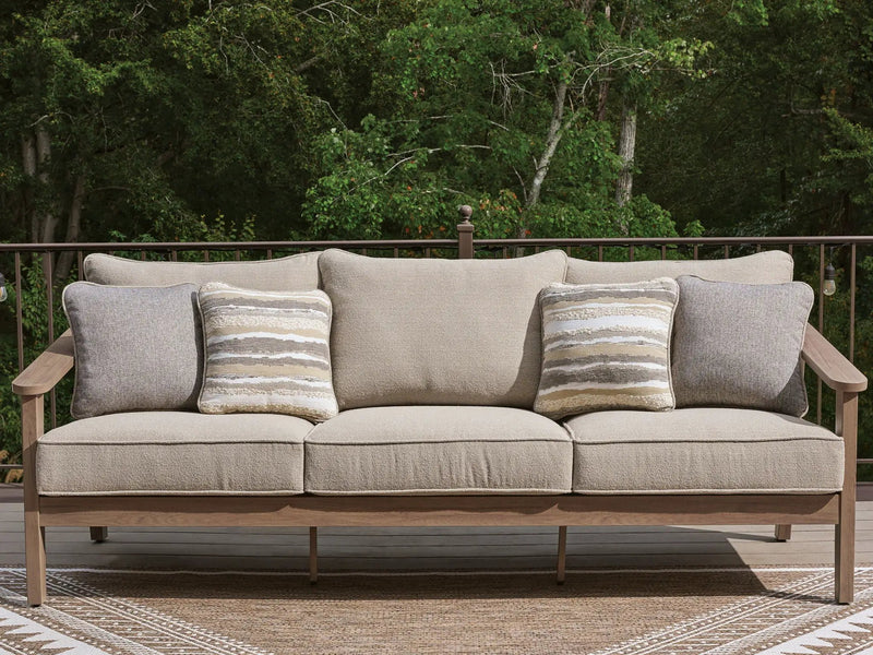 Harmony Headlands - Sofa With Cushion - Natural / Gray by Unique Piece Furniture