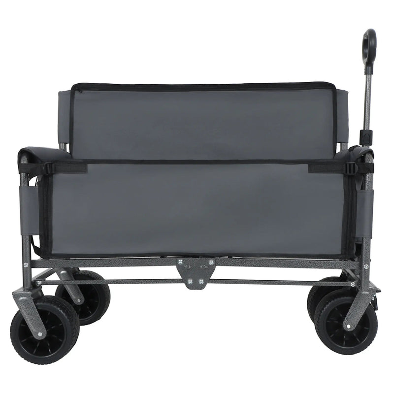 3-in-1 Convertible Folding Wagon Cart with Bench Seat & Storage by HouseOfZazla