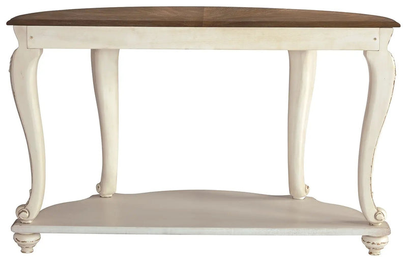 Realyn - Sofa Table - White / Brown by Unique Piece Furniture
