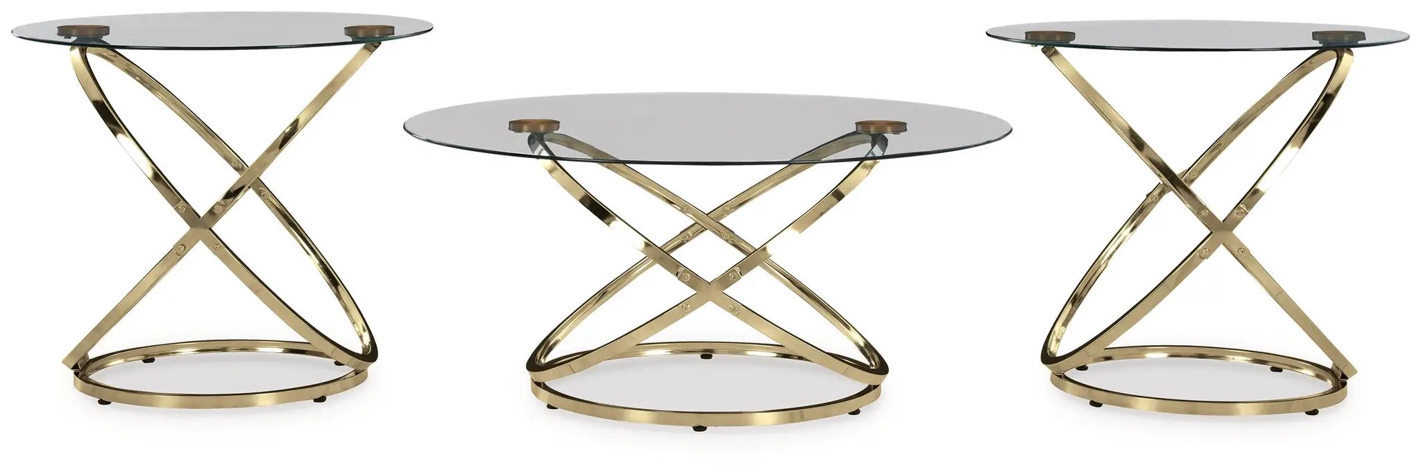 Crimonti - Occasional Table Set (Set of 3) - Champagne by Unique Piece Furniture