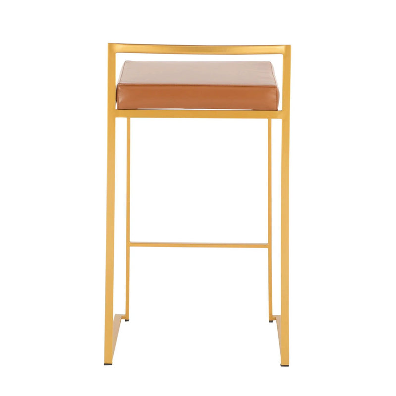 Fuji - Contemporary / Glam Design Counter Stool (Set of 2) by HouseOfZazla