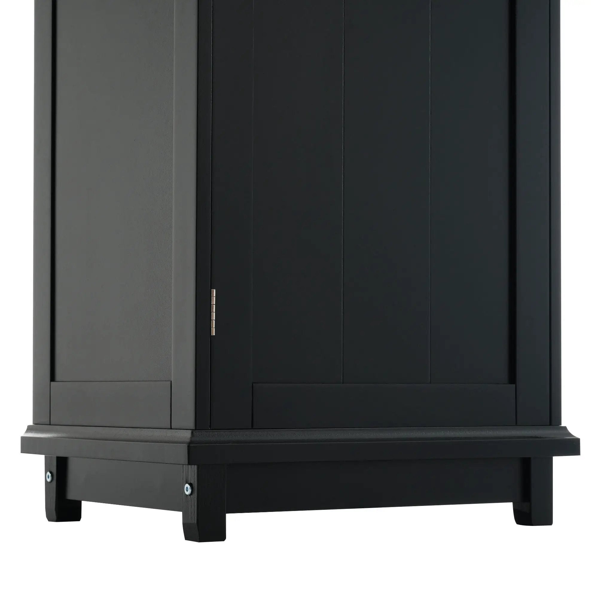 Tall Bathroom Storage Cabinet With Glass Doors, Free-Standing, Two Drawers, And Adjustable Shelves, Board, Painted Perfect For Displaying Your Favorite Items by HouseOfZazla