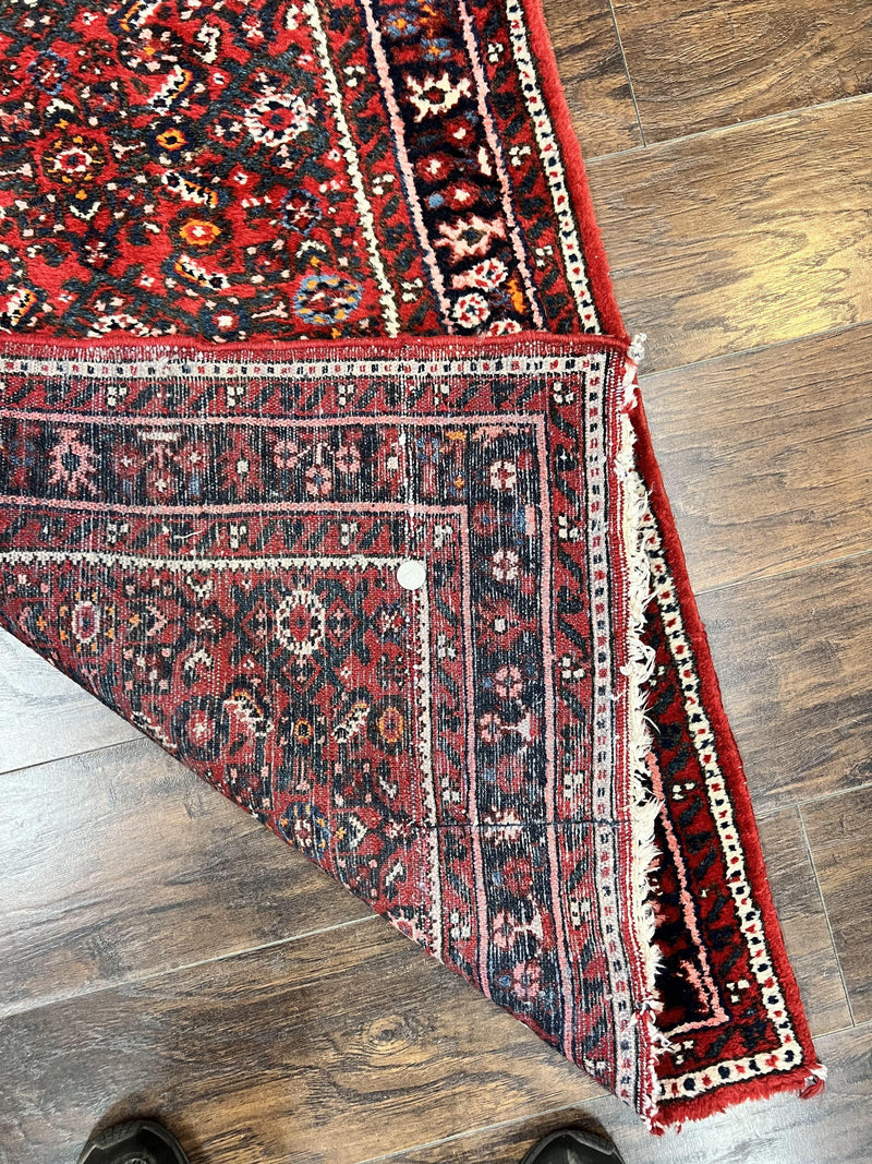 Long Persian Runner Rug 2.9 x 17, Red Handmade Wool Rug for Hallway, Antique Persian Carpet, 17ft Runner, Persian Hamadan Dargazine Rug by Jewel Rugs