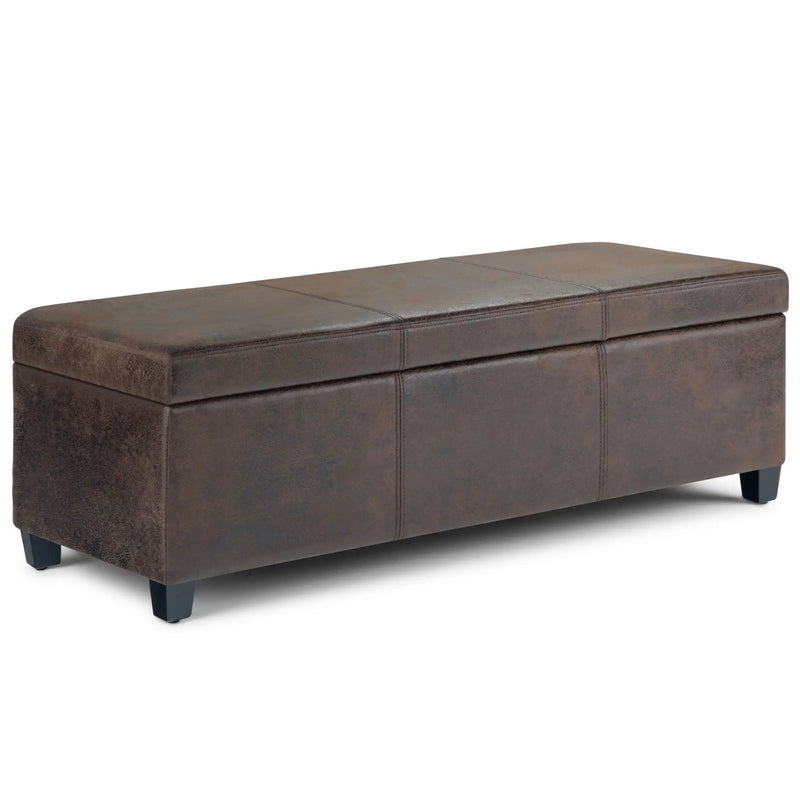 Avalon - Contemporary Storage Ottoman Bench by HouseOfZazla