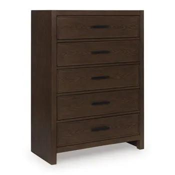 Ticanter - Five Drawer Chest - Brown