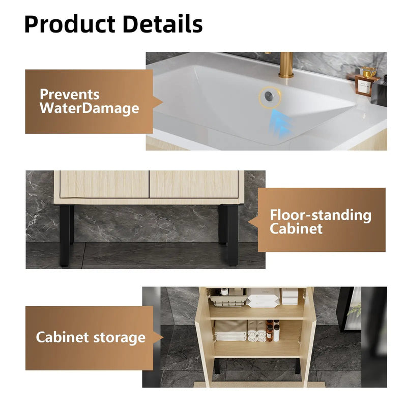 30 Inch Bathroom Vanity Without Sink by HouseOfZazla