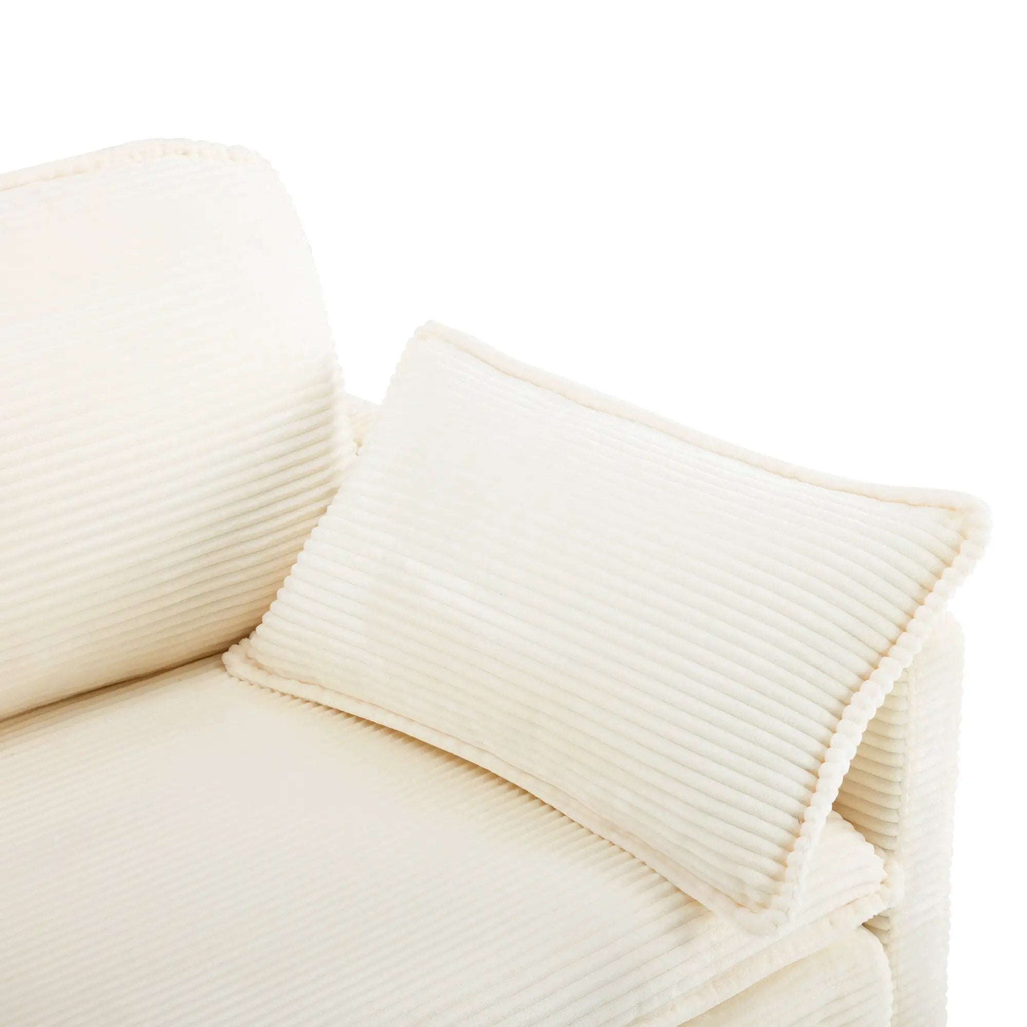 69" Plush Cloud Loveseat: Modular 2-Seater Sectional Sofa by HouseOfZazla