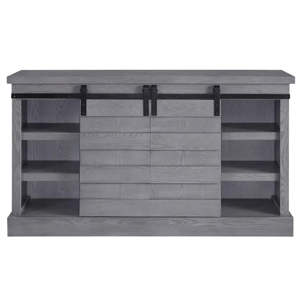 Amrita - TV Stand With Fireplace - Gray Oak by Unique Piece Furniture