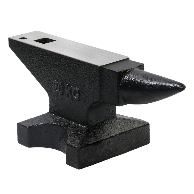 44 Lbs High Hardness Rugged Round Horn Anvil Blacksmith - Black by HouseOfZazla