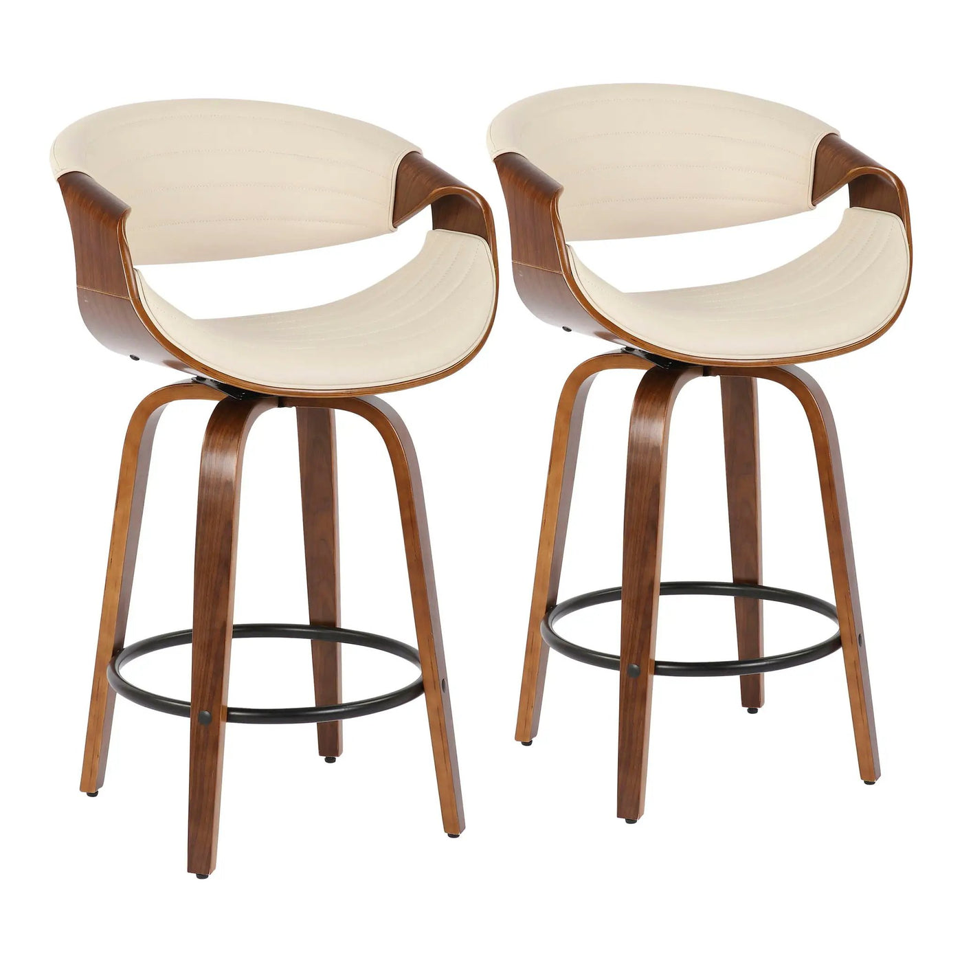 Symphony - Mid Century Stylish Design Modern Counter Stool (Set of 2) by HouseOfZazla