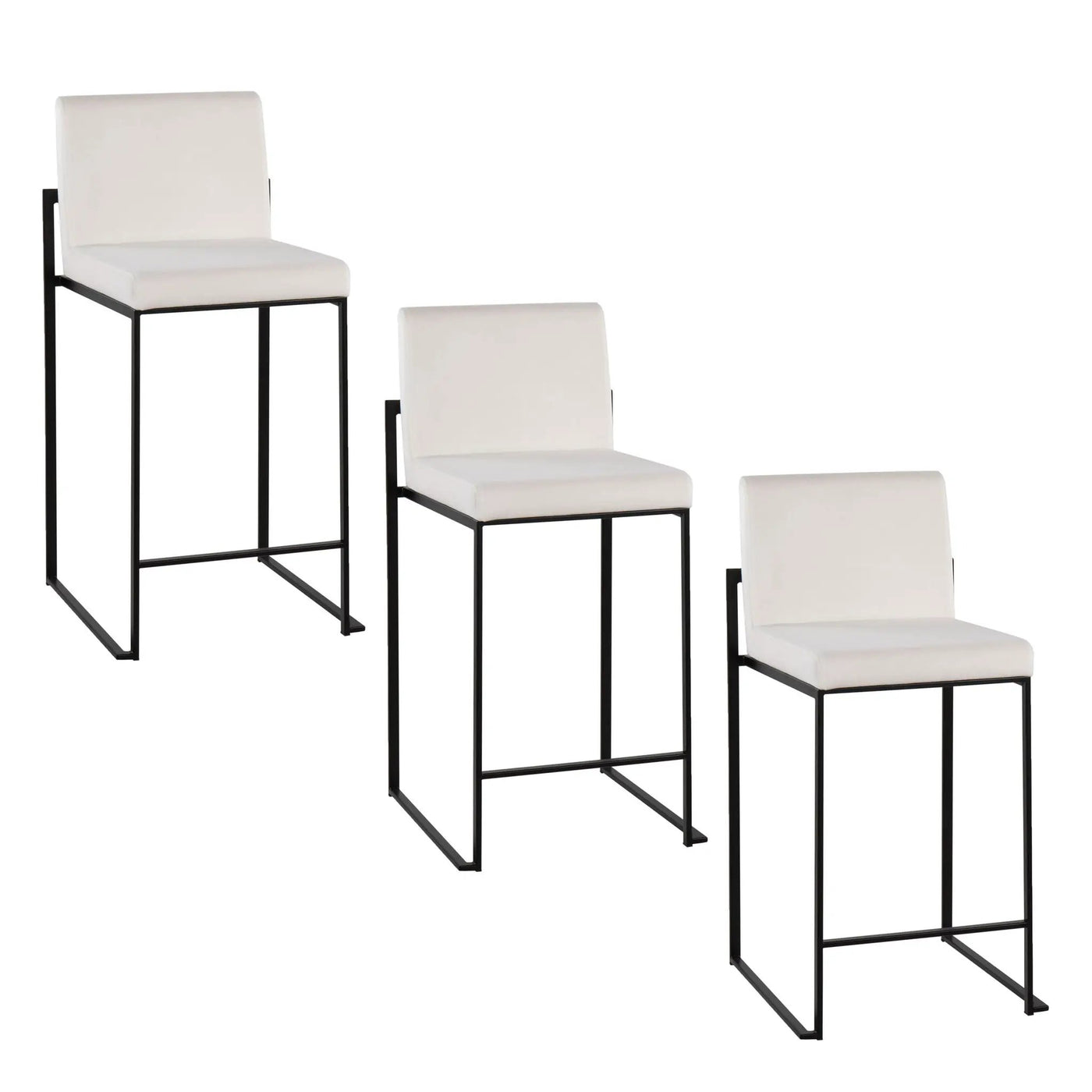Fuji - Contemporary Modern Elegance, High Back Counter Stool by HouseOfZazla