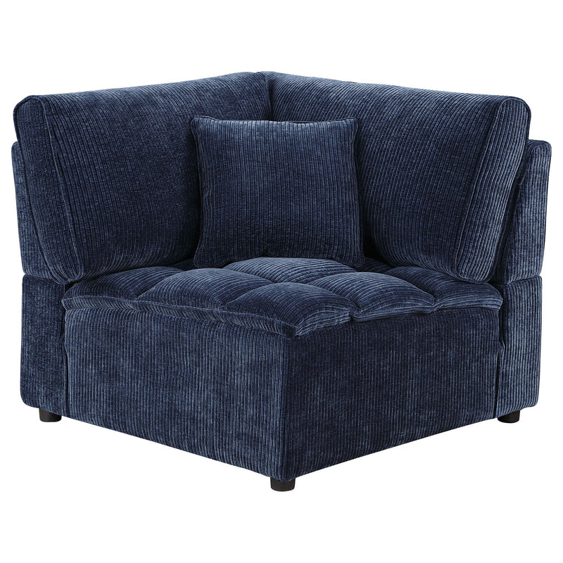 Azure - 6 Piece Upholstered Modular Sectional Sofa - Blue