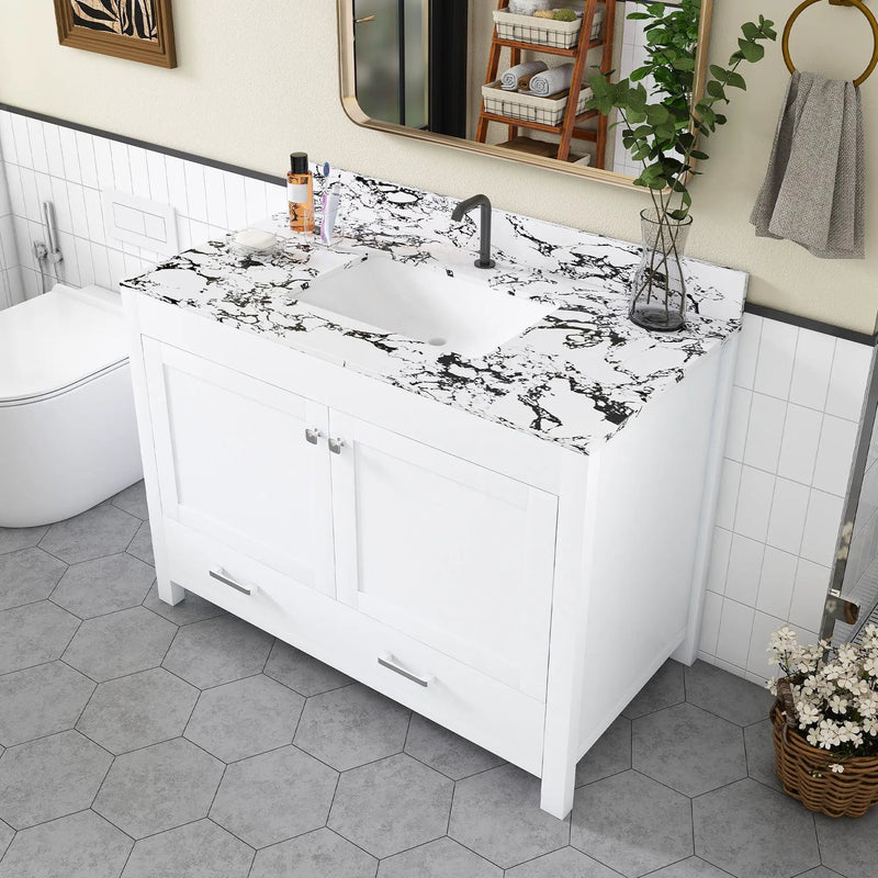 Bathroom Vanity & Storage - White by HouseOfZazla