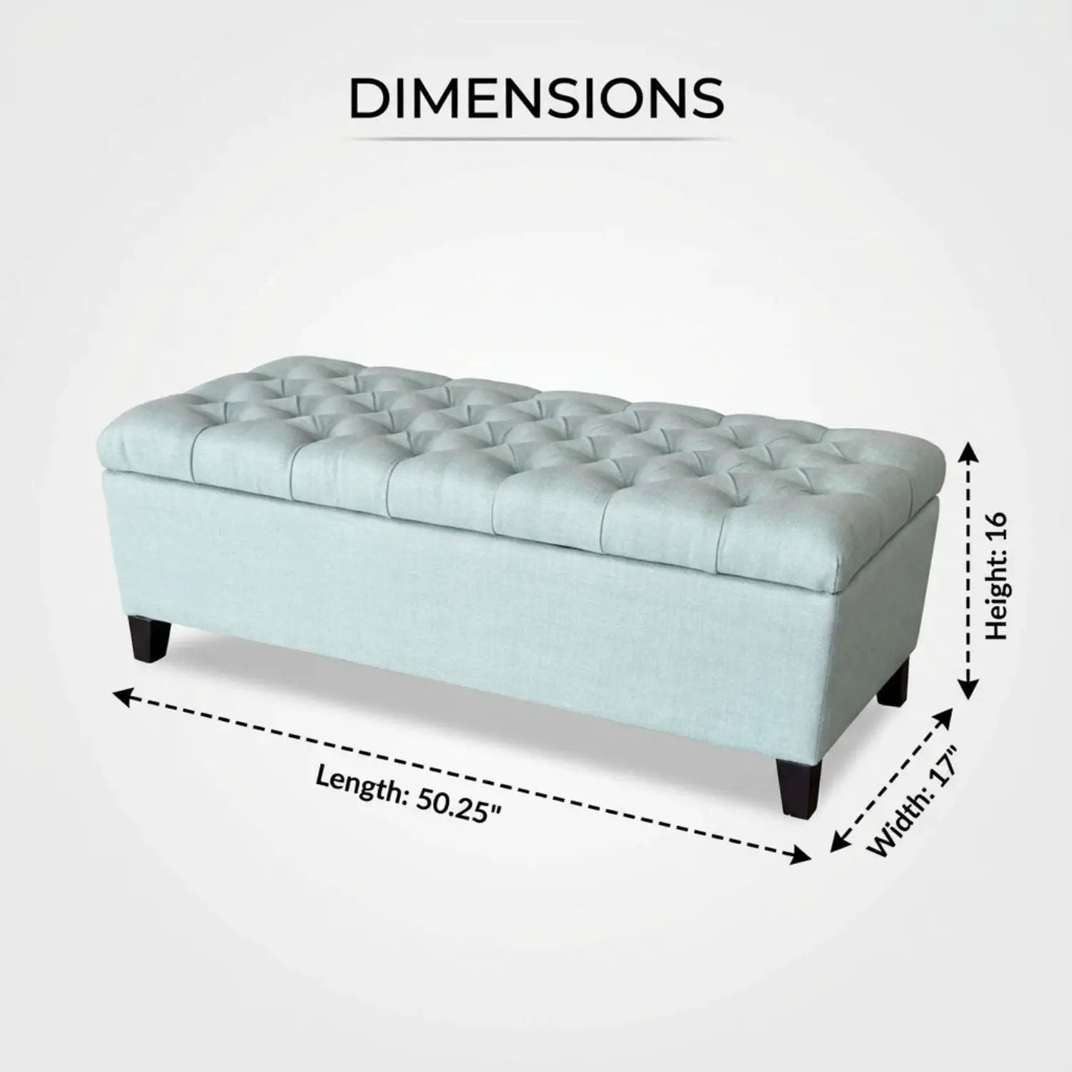 Storage Ottoman Bench With Safety Hinges by HouseOfZazla