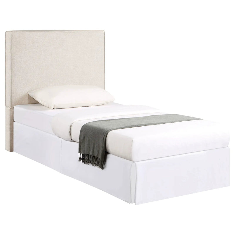 Kosmo Upholstered Twin Panel Headboard Sand by Unique Piece Furniture