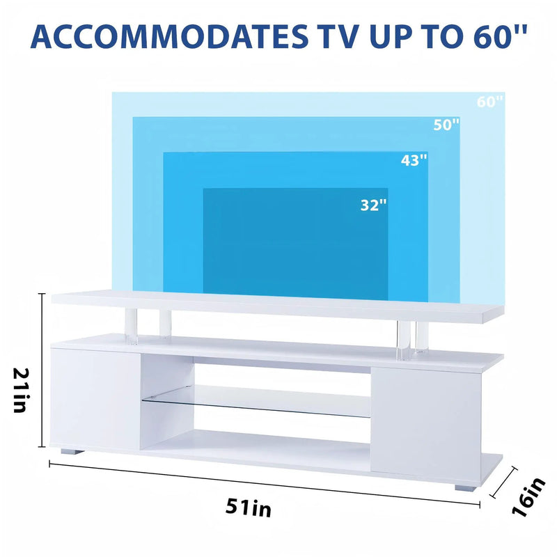 TV Stant With LED And Large Side Cabinet by HouseOfZazla