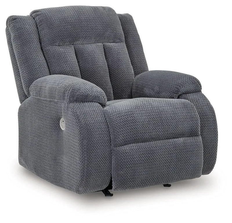 Observation - Power Rocker Recliner - Steel by Unique Piece Furniture