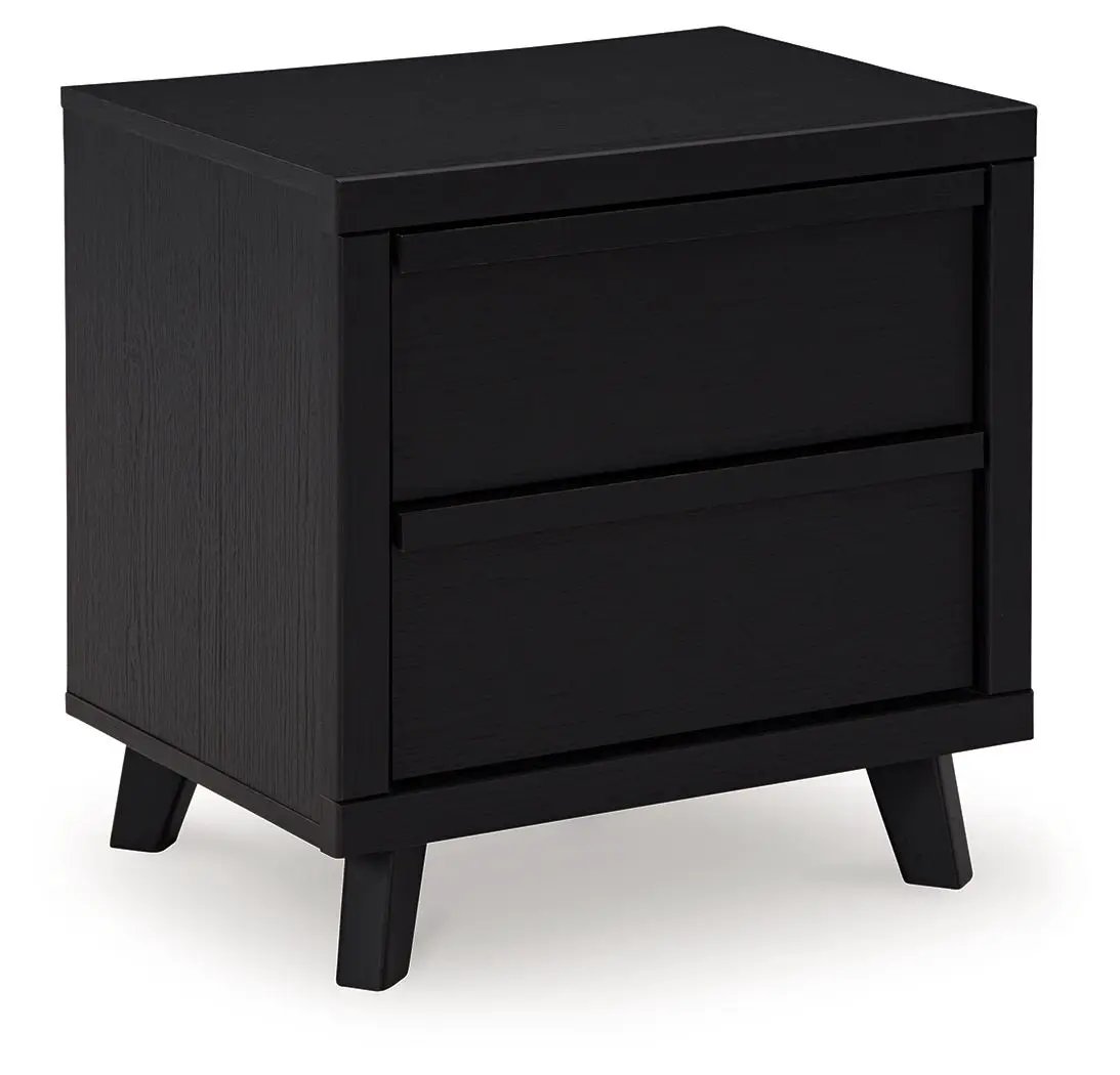 Danziar - Two Drawer Night Stand - Black by Unique Piece Furniture