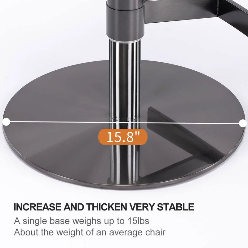 Titanium Stainless Steel Bar Stool, Grade Modern Bar Chair With Backrest, Swivel Adjustable Height For Kitchen Counter And Dining Room by HouseOfZazla