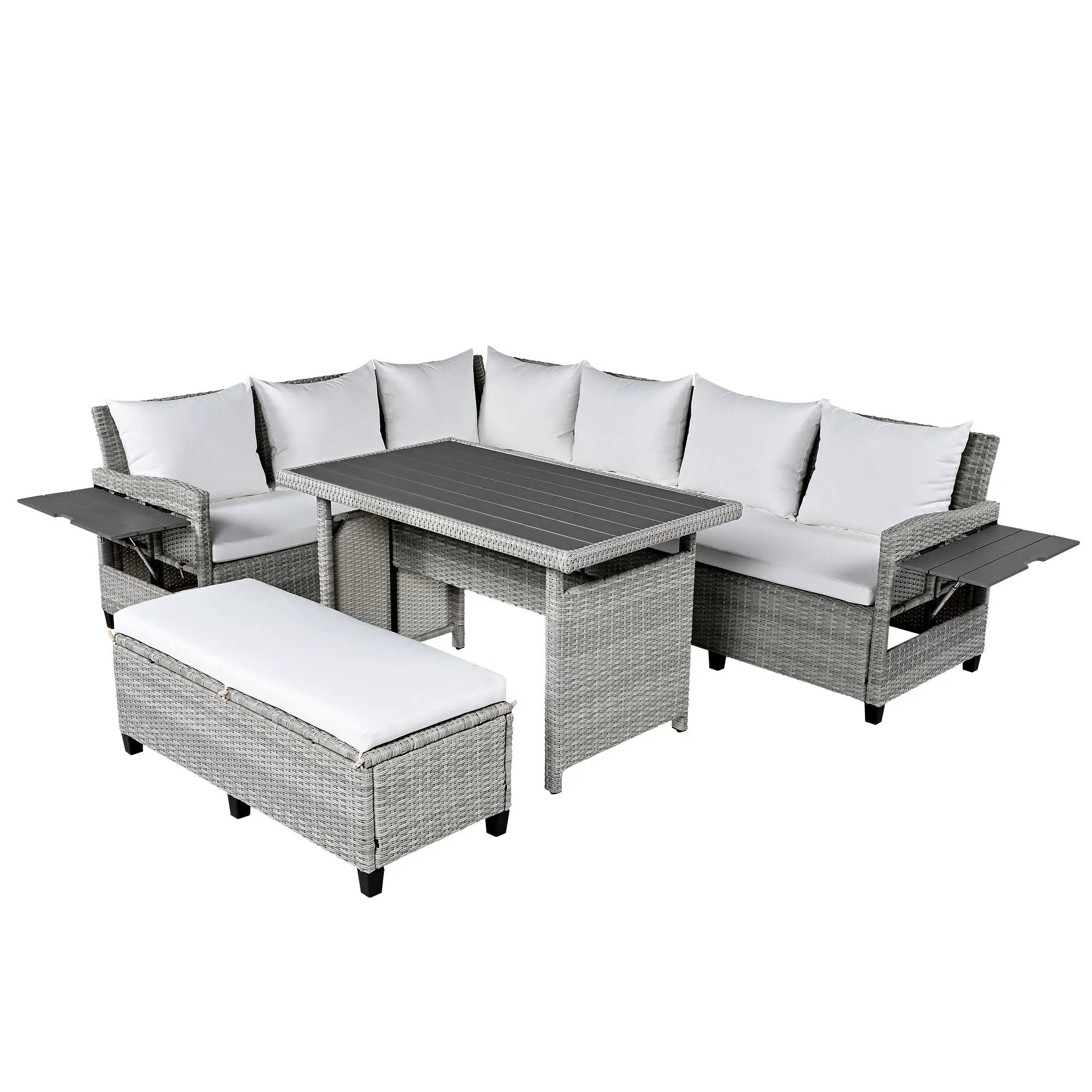 Tomax 5-Piece Outdoor Patio Rattan Sofa Set by HouseOfZazla