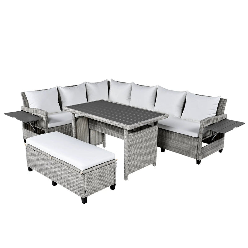 Tomax 5-Piece Outdoor Patio Rattan Sofa Set by HouseOfZazla