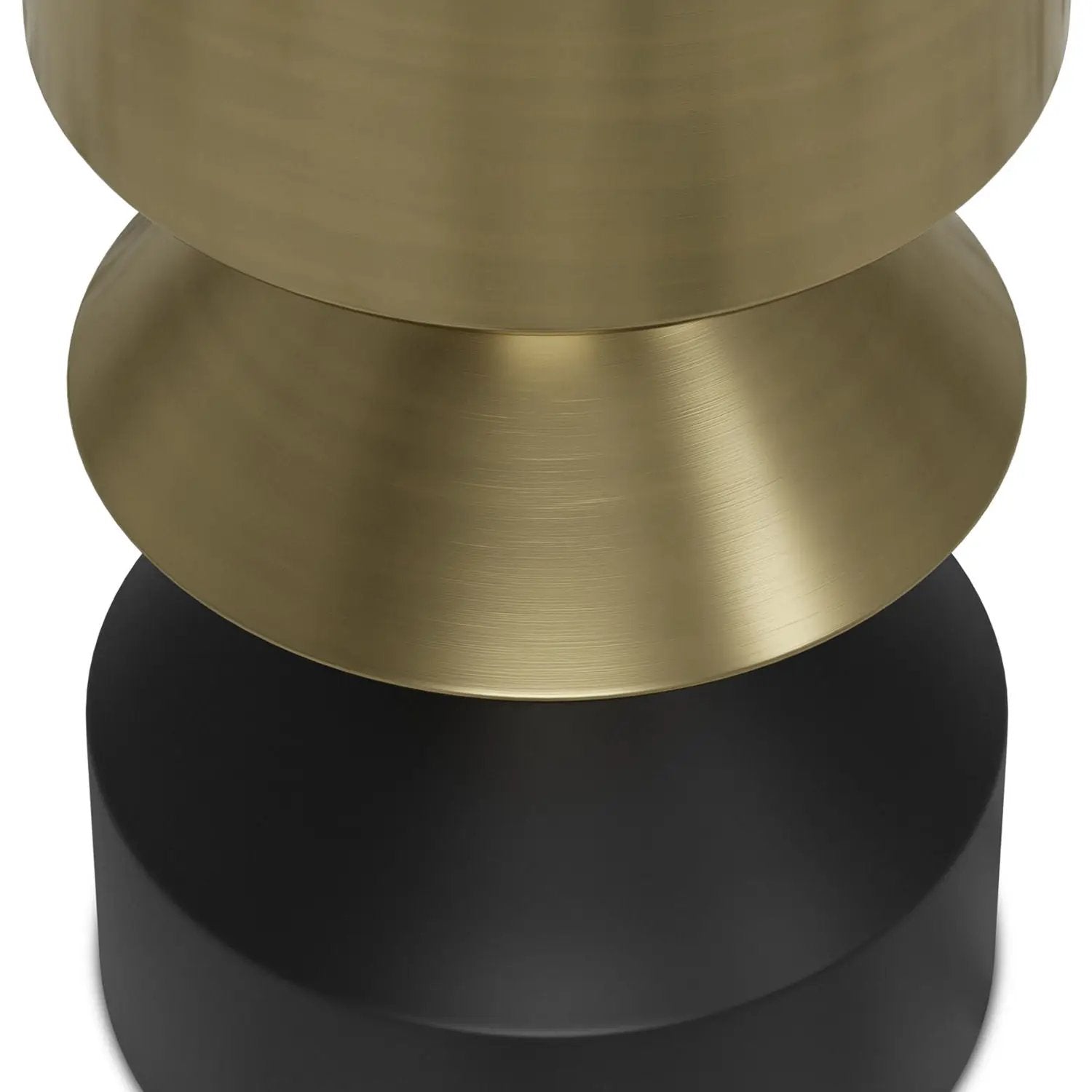 Miller - Side Table - Black / Brass by Unique Piece Furniture