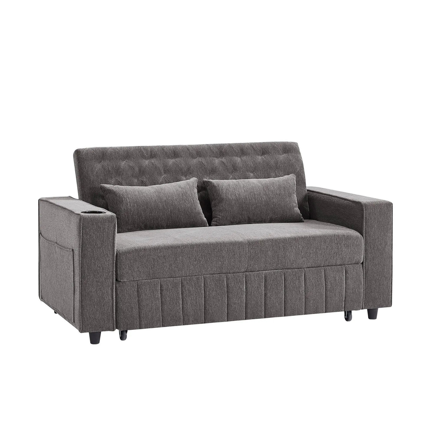 Pull-Out Sofa Bed Convertible Couch With Adjustable Backrest For Living Room by Unique Piece Furniture