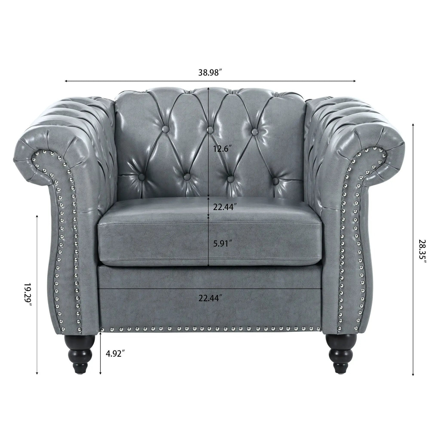 1 Seater Sofa For Living Room by Unique Piece Furniture