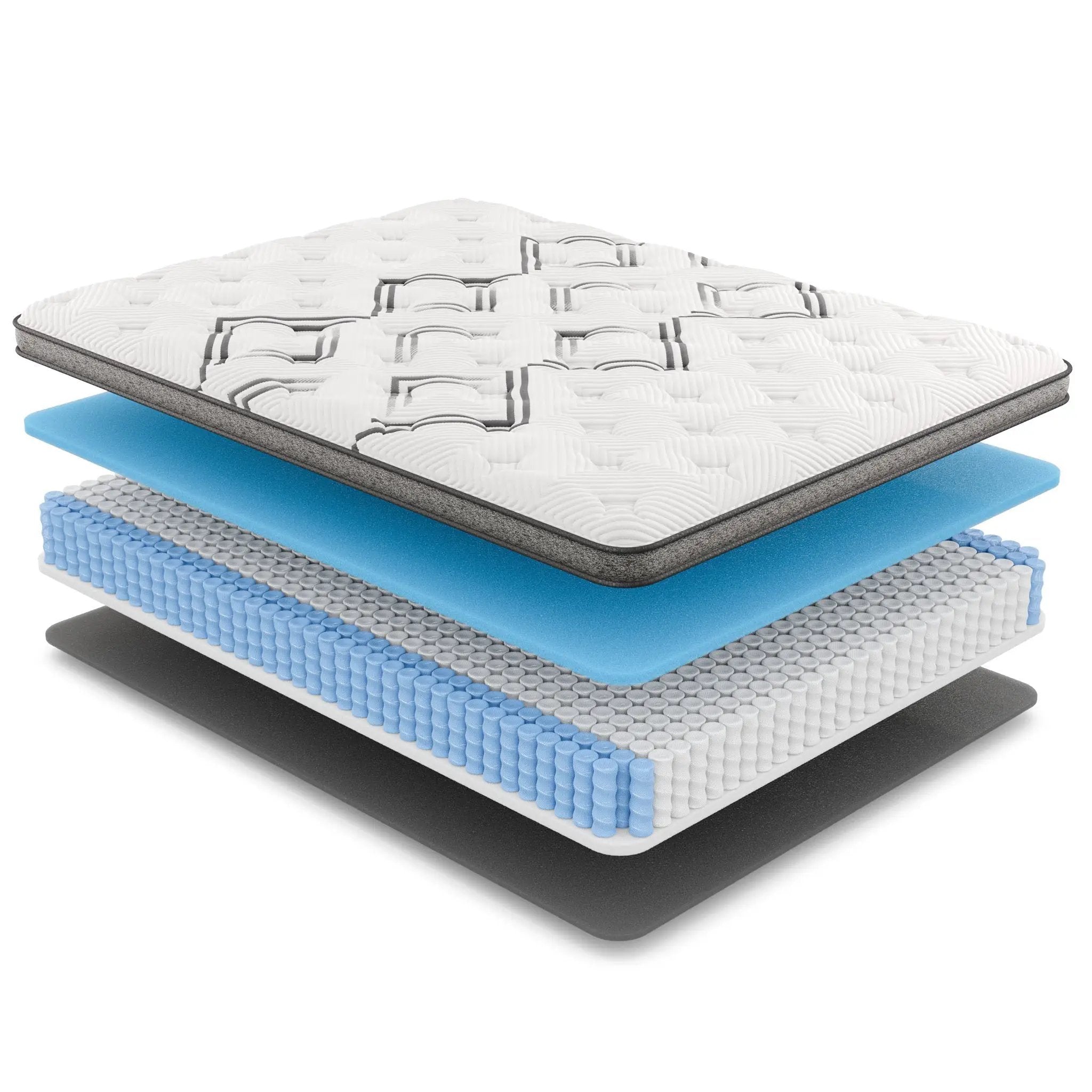 Diamond Soto Cooling Copper Hybrid Mattress - Twin XL Medium Feel by HouseOfZazla