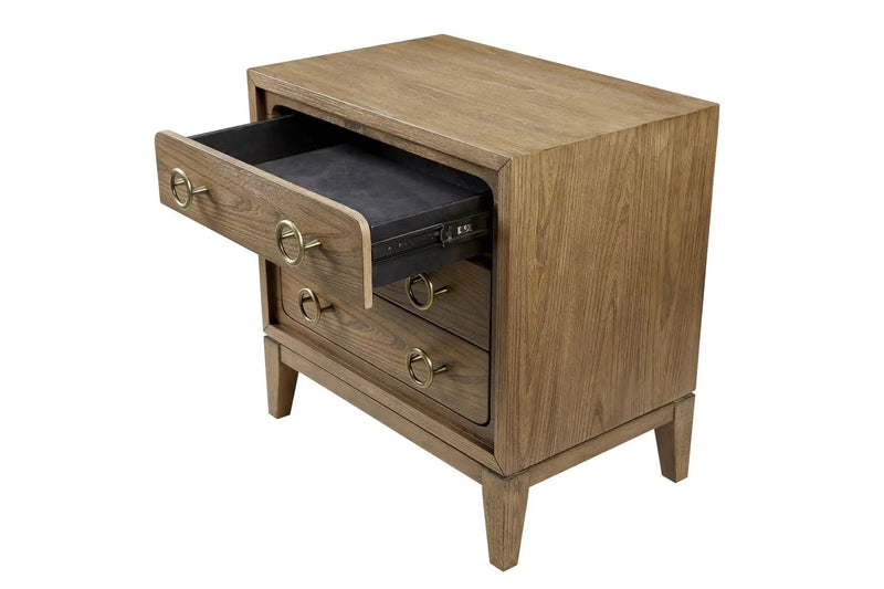 3 Drawer Nightstand With USB - Latte by Unique Piece Furniture