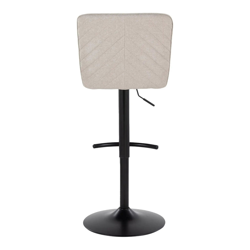 Henry - Contemporary Adjustable Barstool & Swivel With Rounded T Footrest (Set of 2) by Unique Piece Furniture