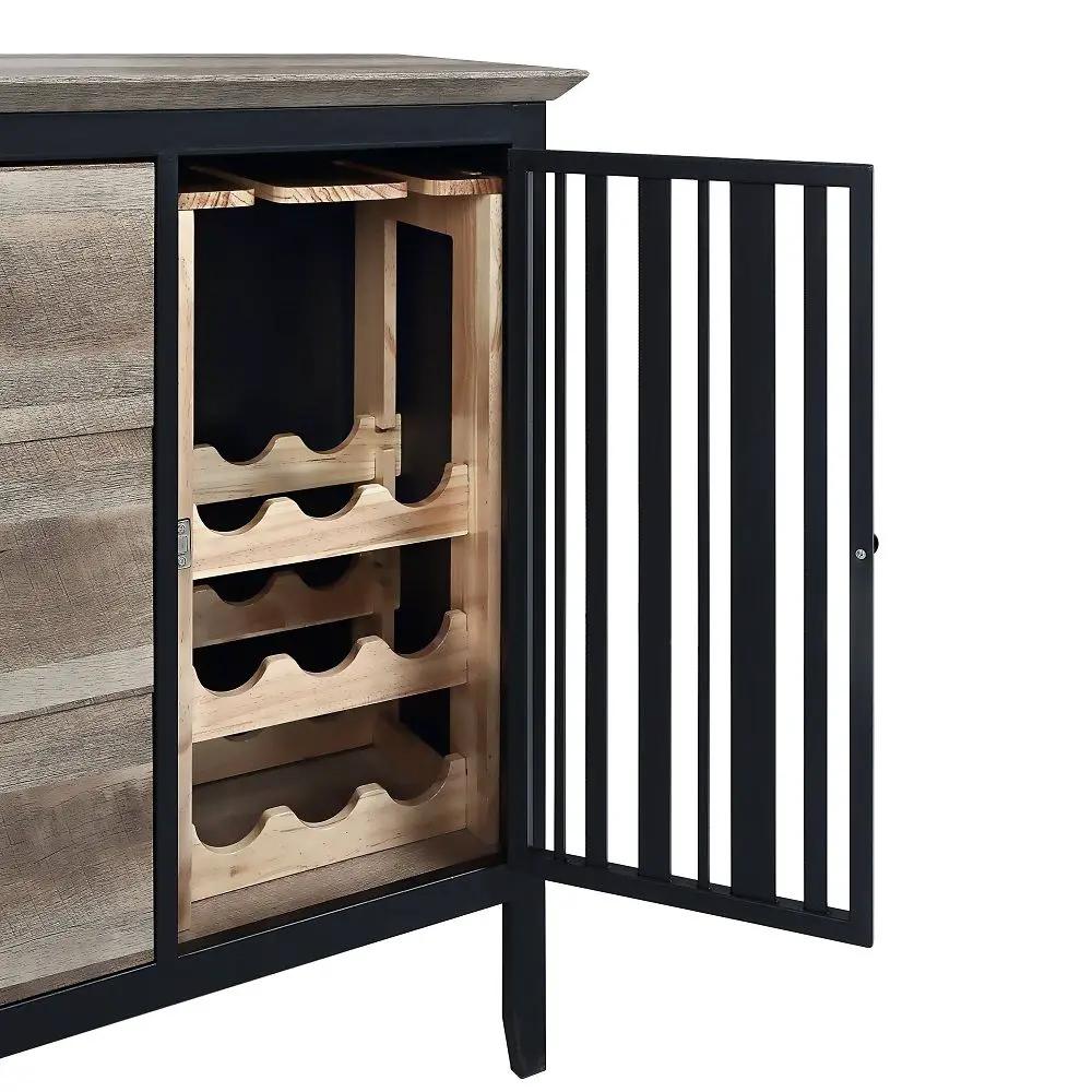 Zudora - Server - Antique Oak & Sandy Black by Unique Piece Furniture