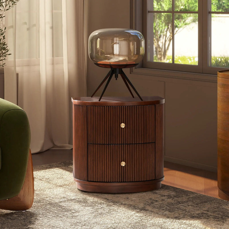 Valentine - 2 Drawer Storage Side Table by Unique Piece Furniture