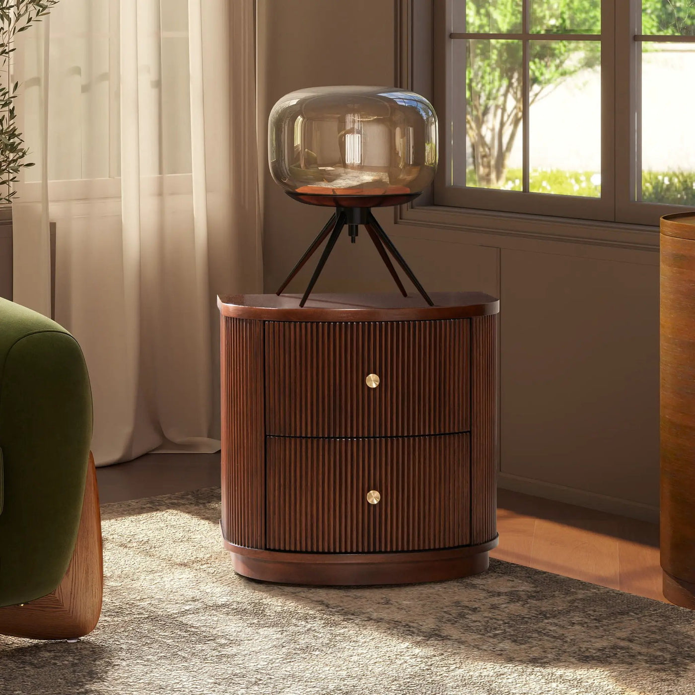 Valentine - 2 Drawer Storage Side Table by Unique Piece Furniture