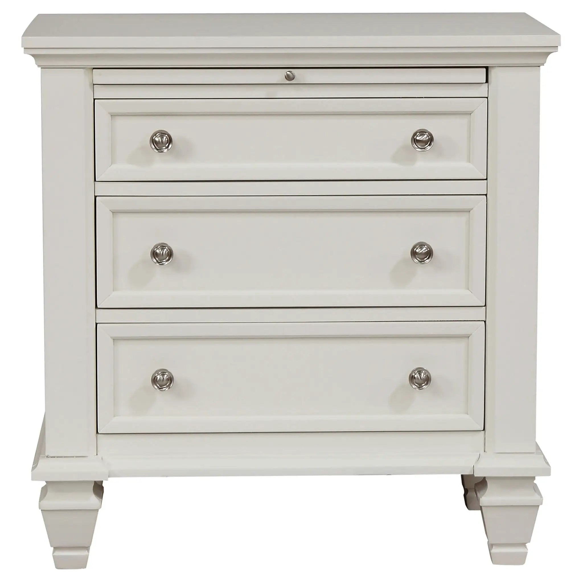 Sandy Beach 4-piece Queen Bedroom Set Cream White by Unique Piece Furniture