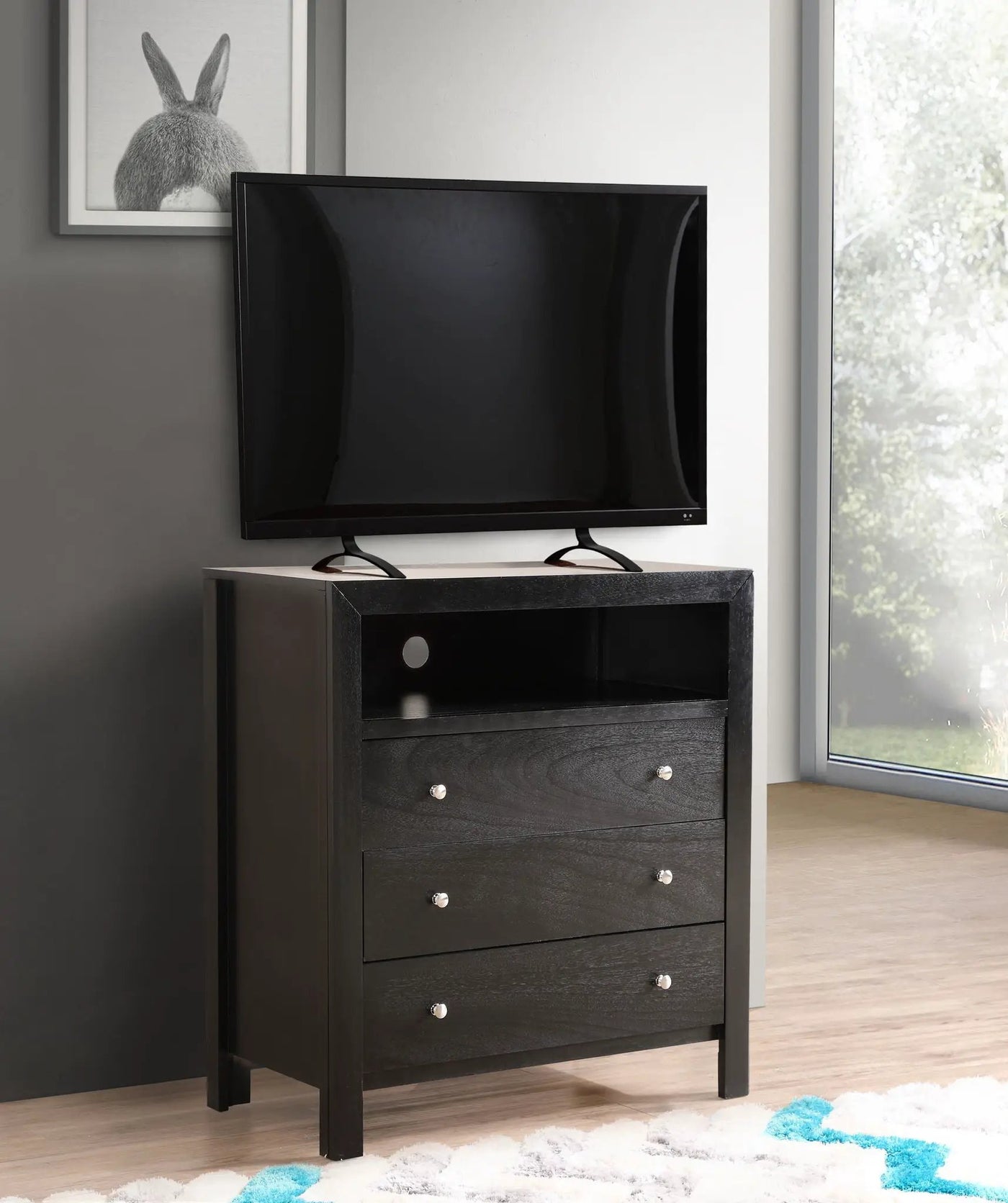 Elegant Transitional Media Chest by HouseOfZazla