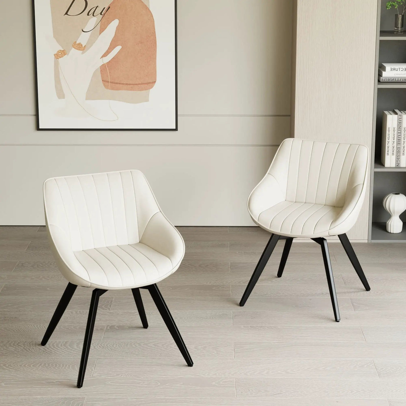 Modern Medieval Kitchen Dining Chair With 360 ° Rotation by Unique Piece Furniture