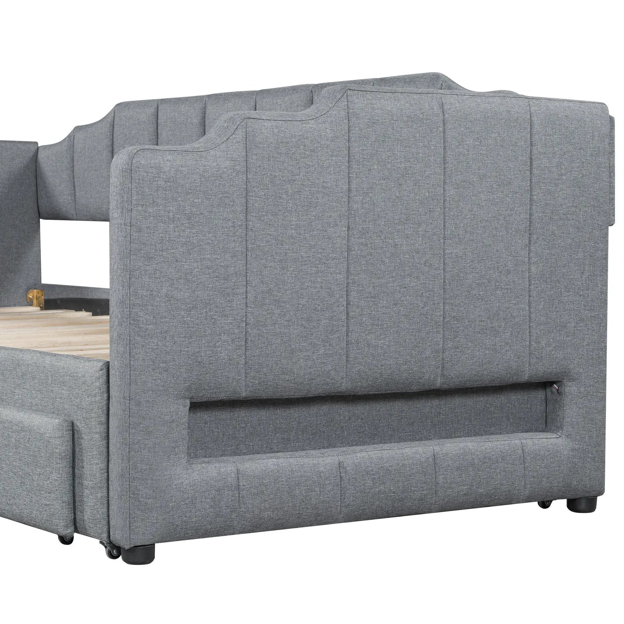 Extendable Daybed With LED Light And 2 Storage Drawers by HouseOfZazla
