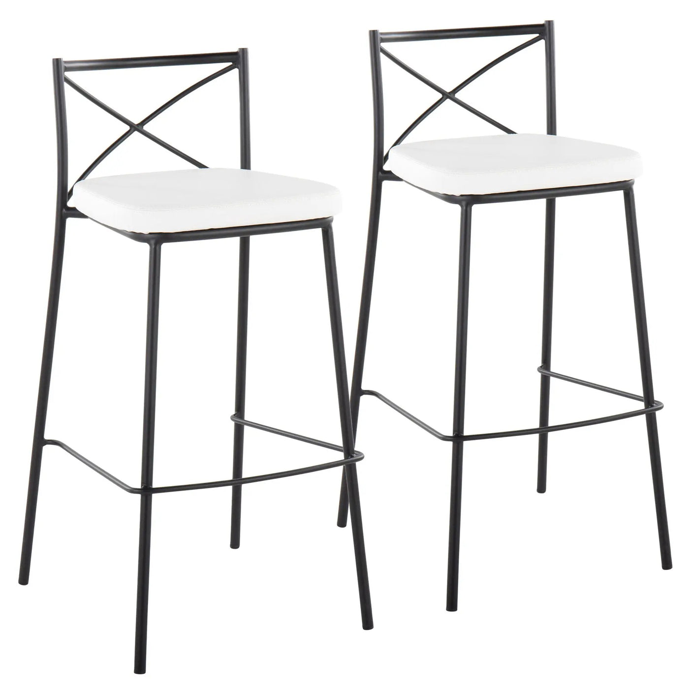 Modern Charlotte - Contemporary Fixed Height Barstool (Set of 2) by HouseOfZazla