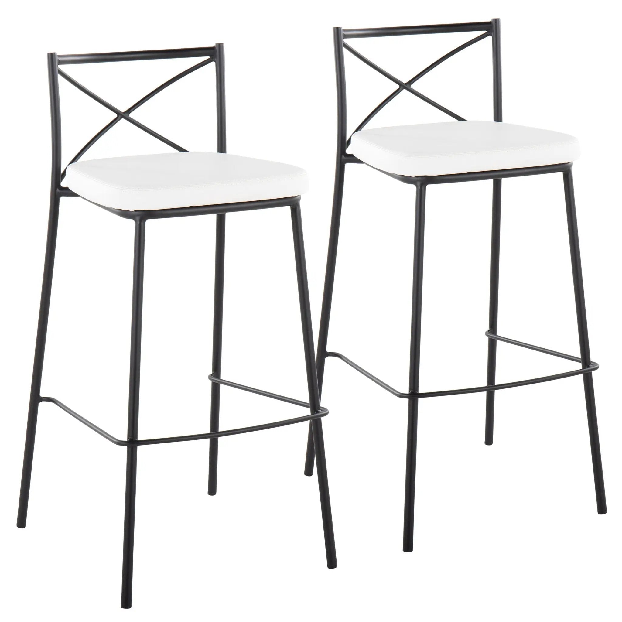 Modern Charlotte - Contemporary Fixed Height Barstool (Set of 2) by HouseOfZazla
