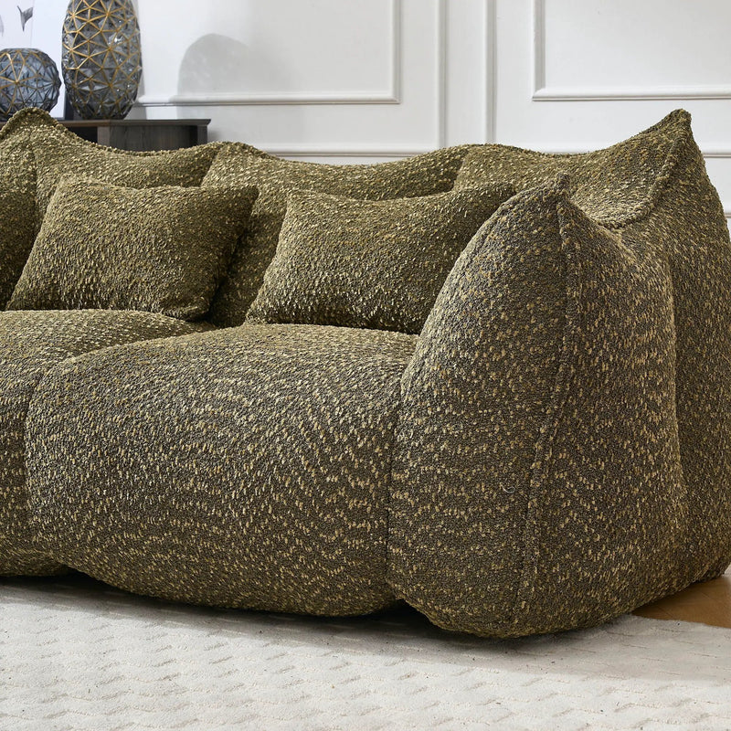 Comfortable Dual Beanbag Chair With High Resilience Foam Core For 2 People by HouseOfZazla