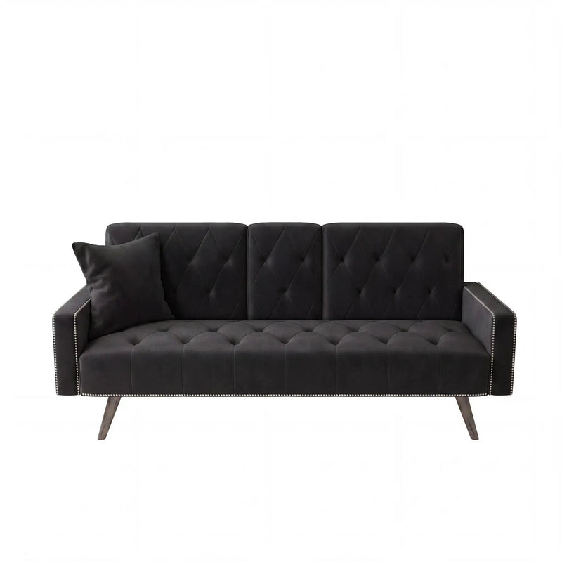 1730 Sofa Bed Armrest with Nail Head Trim by HouseOfZazla