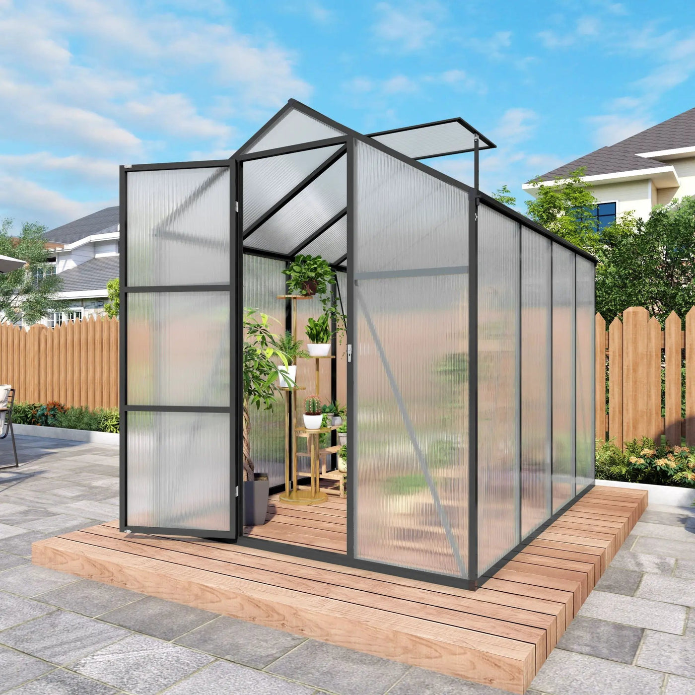 Gain Height Windproof Greenhouse With Raised Base by HouseOfZazla