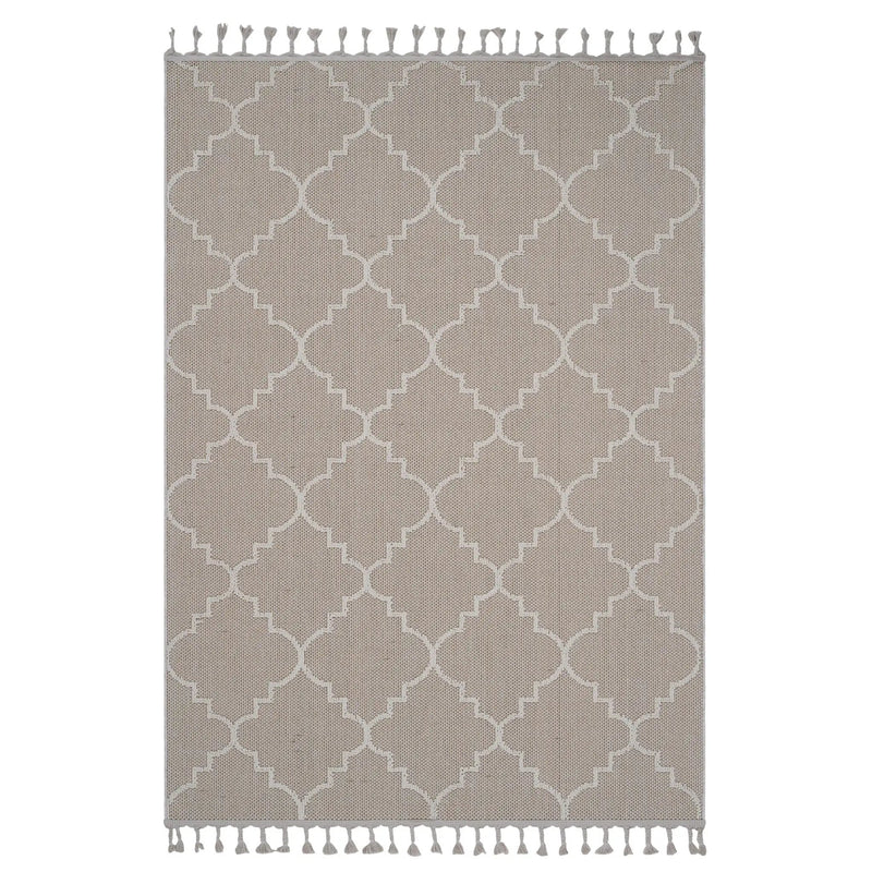 Guros - 8' X 10' Trellis Indoor / Outdoor Area Rug - Ivory by Unique Piece Furniture