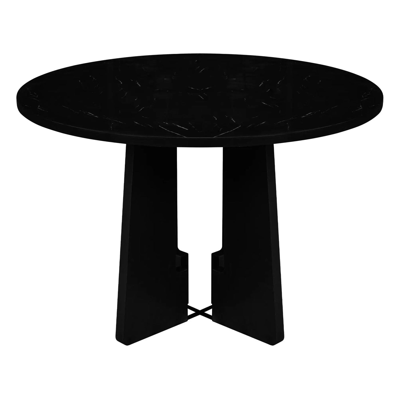 5 Piece Round Dining Table Set, Modern Dining Table And 4 Upholstered Chairs For Dining Room by HouseOfZazla