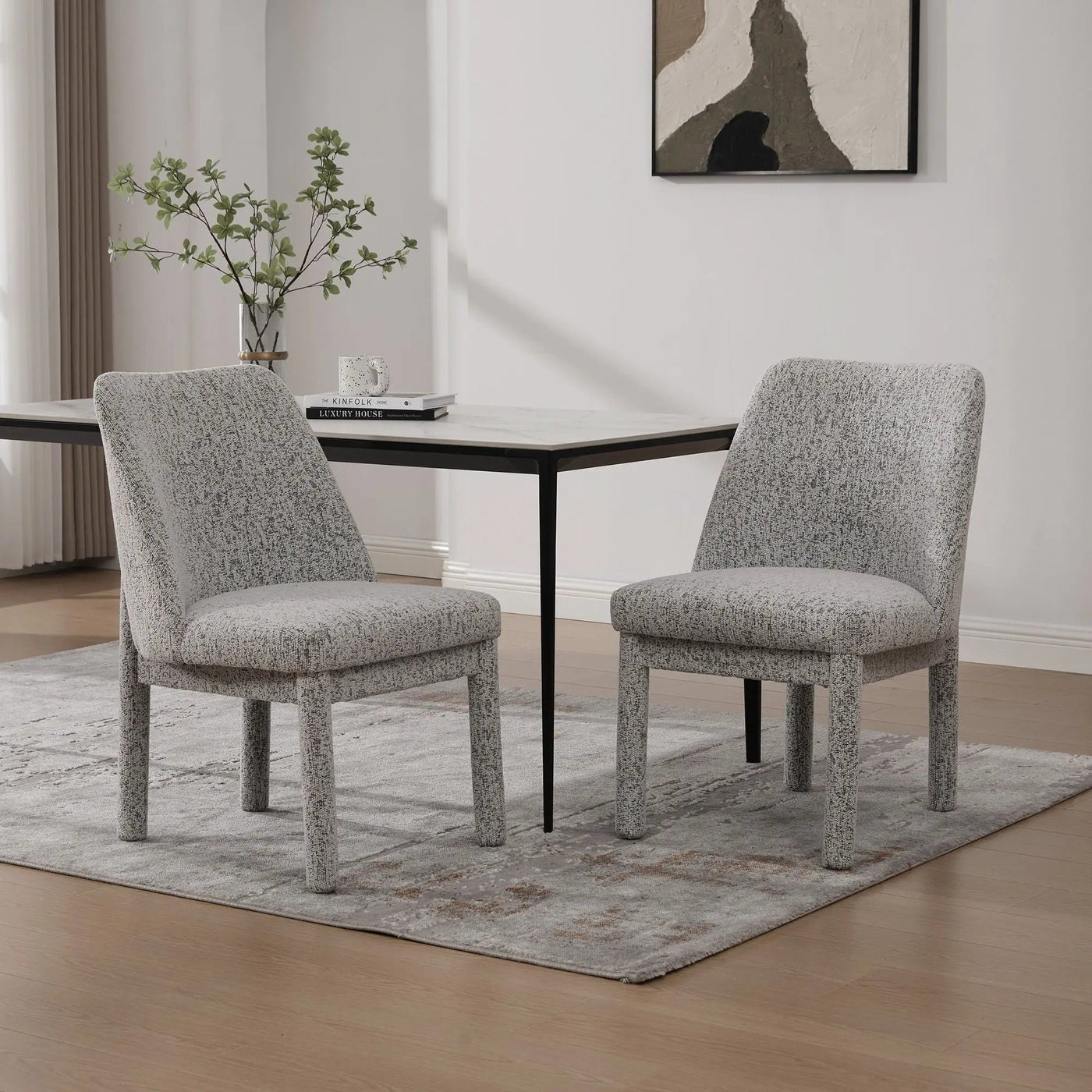 Wide Minimalist Dining Chair by HouseOfZazla